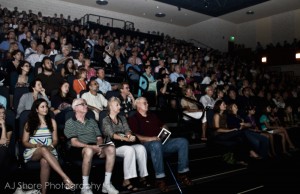 The SRO crowd at The Borland Center for Performing Arts theatre for swede fest palm beach 2012